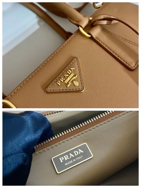 Prada Galleria Top Handle Bag 32 In Off White Saffiano Leather product view 5