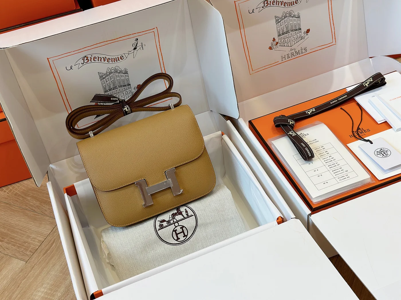 Hermès Constance 19 Brown Epson Leather Palladium Hardware Bag product view 2