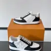Louis Vuitton Men Black White Leather Sneakers product view 4