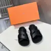 Hermès Women Black Leather And Fabric Sandals product view 1
