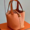 Hermès Picotin 18 Orange Togo Leather Gold Hardware Bag product view 5