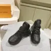 Louis Vuitton Women Black Leather Sporty Chunky Sneakers product view 5