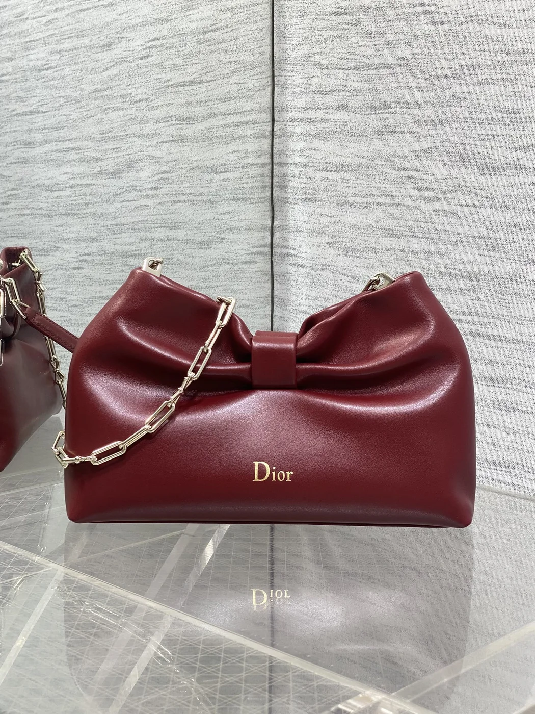 Dior Bow Bag Small Burgundy product view 2