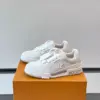 Louis Vuitton Men White Leather Sneakers product view 3