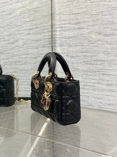 Dior 25S Micro Lady D-Joy 19 In Black Gold Hardware Bag product view 5