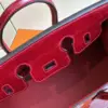 Hermès Birkin 25 Red Crocodile Leather Palladium Hardware Bag product view 5