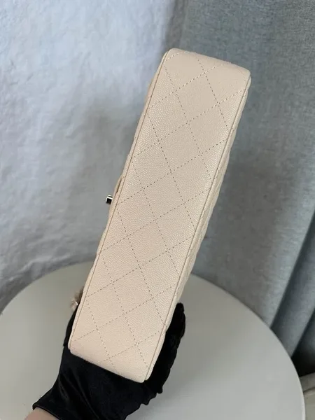 Chanel Classic Flap Medium Beige Gold Hardware Bag product view 8