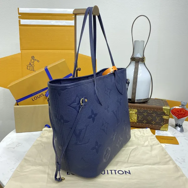 Louis Vuitton Neverfull MM Monogram Empreinte Leather Bag product view 7