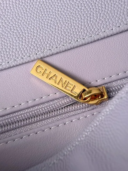 Chanel Small Preppy Coco Flap Bag in Purple product view 5