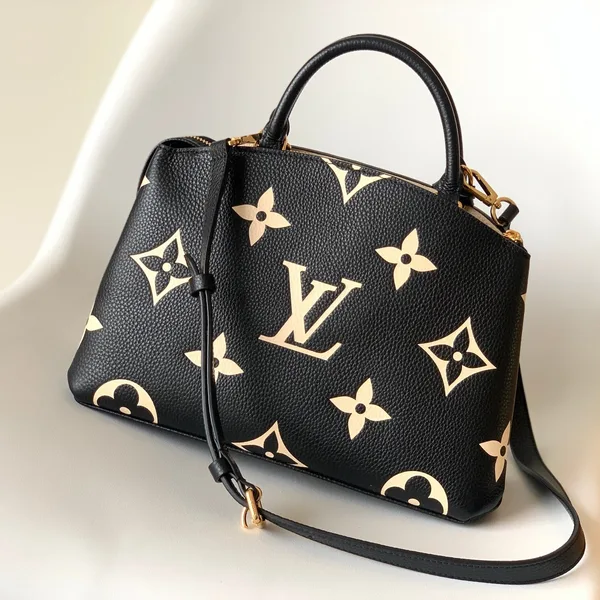 Louis Vuitton Petit Palais PM Medium Shoulder Bag 29 In Black Mix Beige product view 3