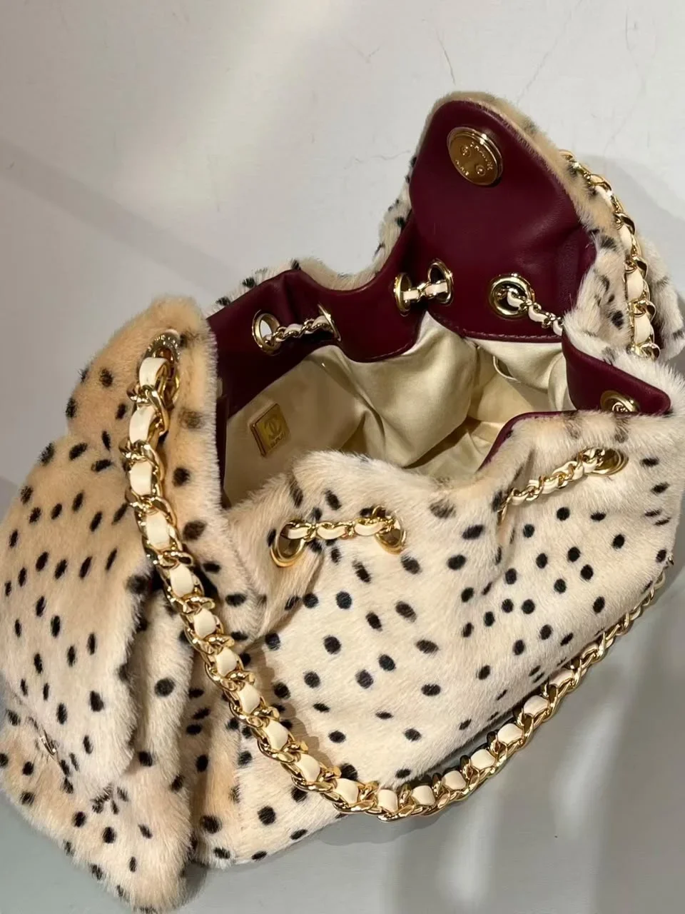 Chanel 25 Mini Cheetah Print Pony Hair Métiers d’art Collection Bag product view 8