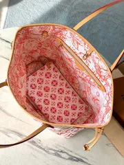 Louis Vuitton Neverfull MM 31 In Coral Monogram Tiles Canvas Bag product view 5