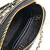 Chanel Alma Mini Shiny Leather Handbags Black Lock Gold 12 cm product view 3