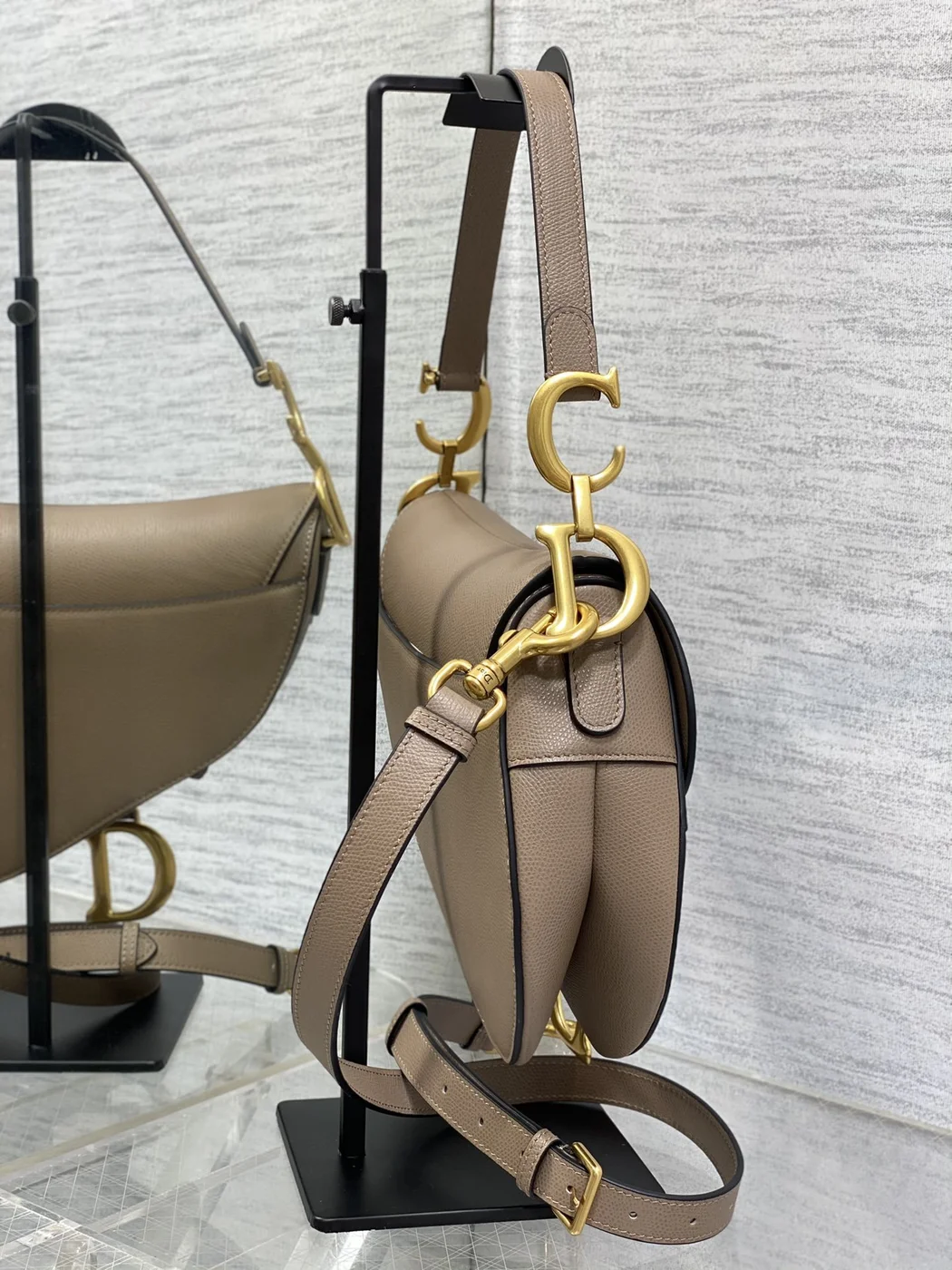 Dior Saddle Bag in Brown Gold Hardware product view 5