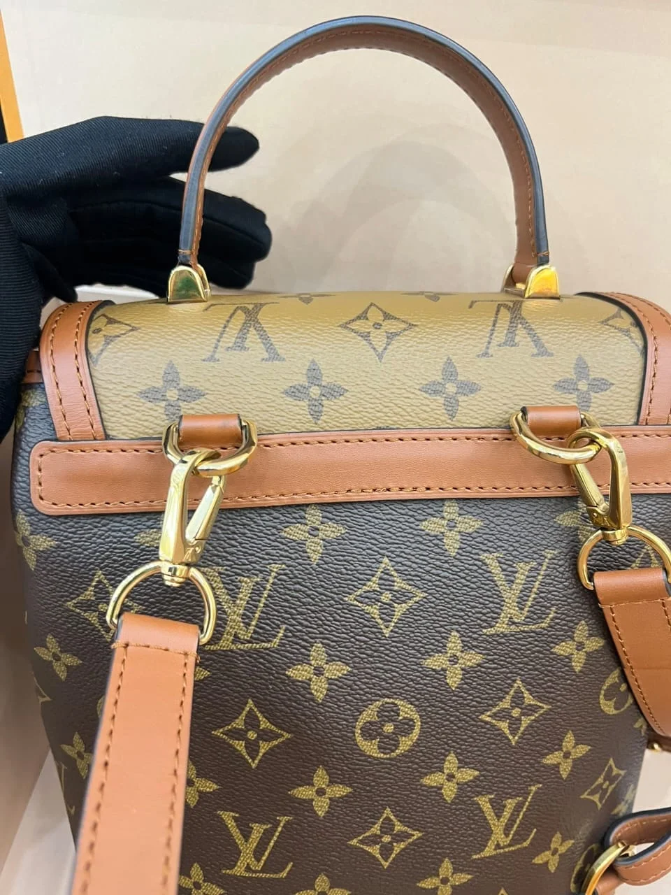 Louis Vuitton Dauphine Monogram Reverse PM backpack product view 3