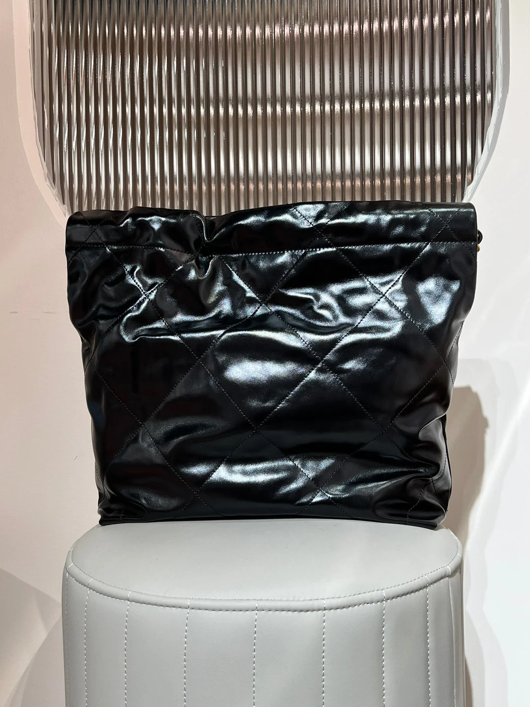 Chanel 22 Bag Black with Black Hardware product view 2