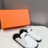 Hermès Women White Leather Mules product view 5