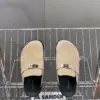 Hermès Women Beige Suede Mules product view 6