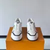 Louis Vuitton Men White Black Leather Sneakers product view 2