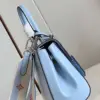 Louis Vuitton Clunny Blue Raised Pattern Handbags 20x16cm product view 4