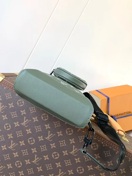 Louis Vuitton Duo Crossbag Bag 42 In Green And White Monogram Shadow Cowhide product view 6