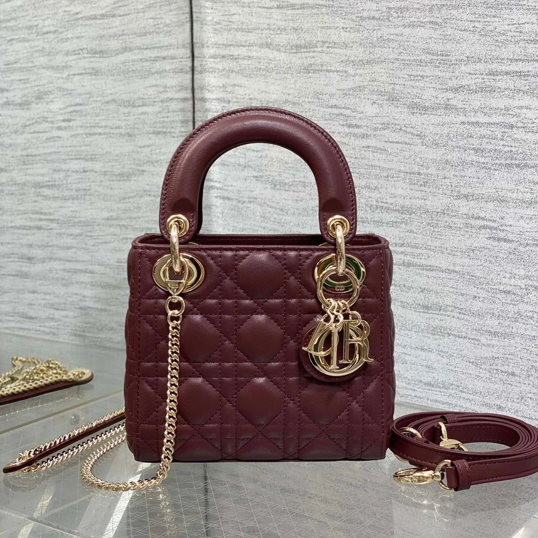 Dior Mini Lady Dior bag Gold hardware