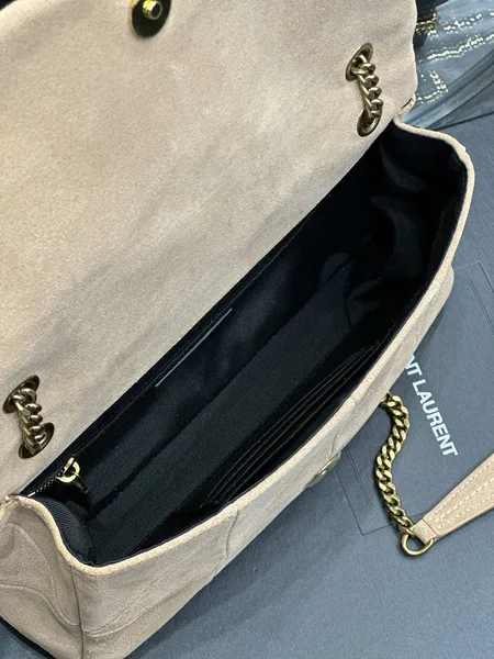 Saint Laurent Jamie Medium Shoulder Bag in Beige product view 7