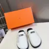 Hermès Women White Leather Mules product view 1