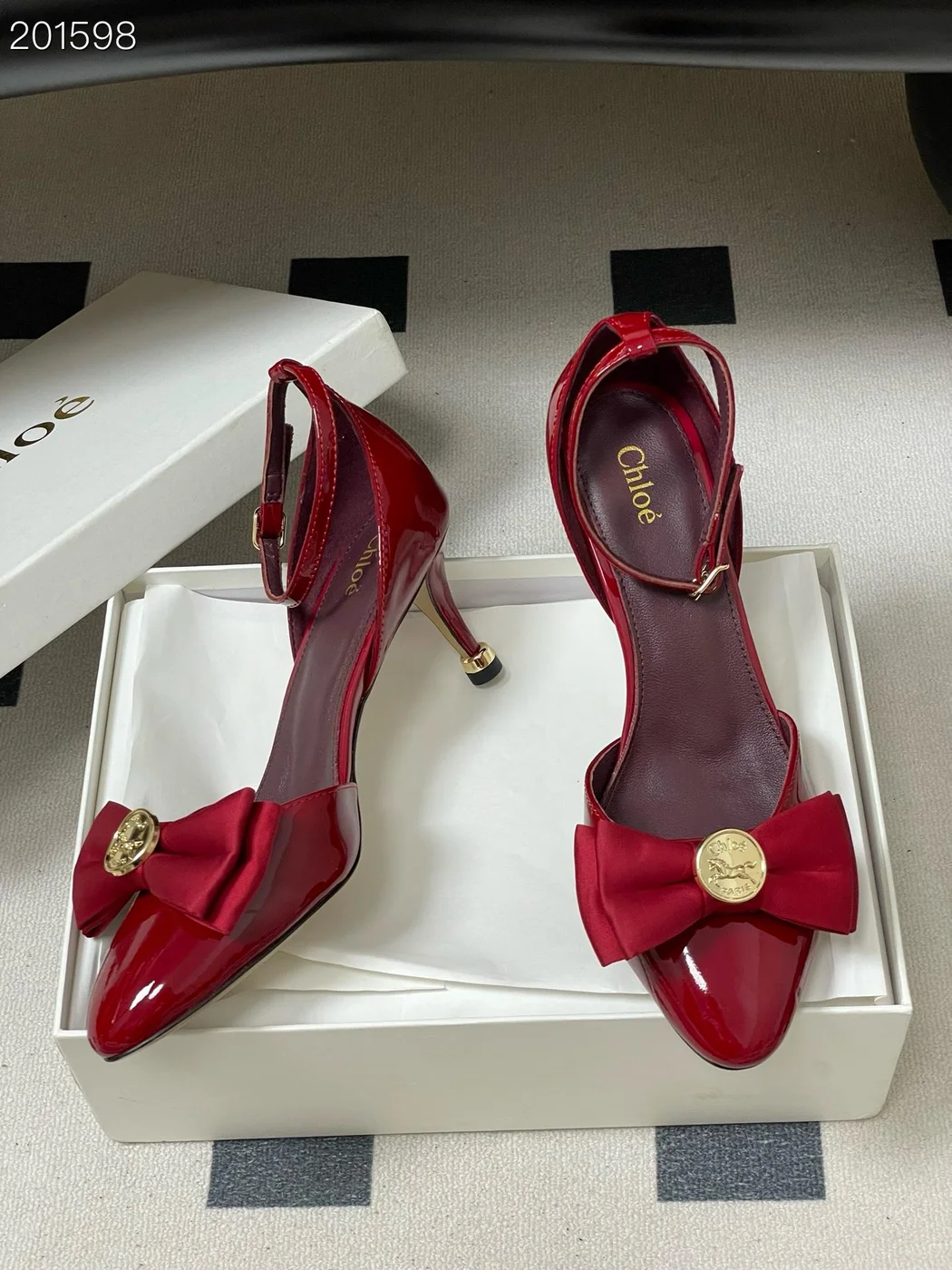 Chloé Bow Heels Red product view 1