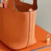 Hermès Picotin 18 Orange Togo Leather Gold Hardware Bag product view 7