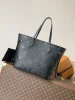 Louis Vuitton Neverfull MM Black Momogram Empreinte Bag product view 1