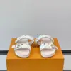 Louis Vuitton Men White Patterned Leather Sandals product view 2