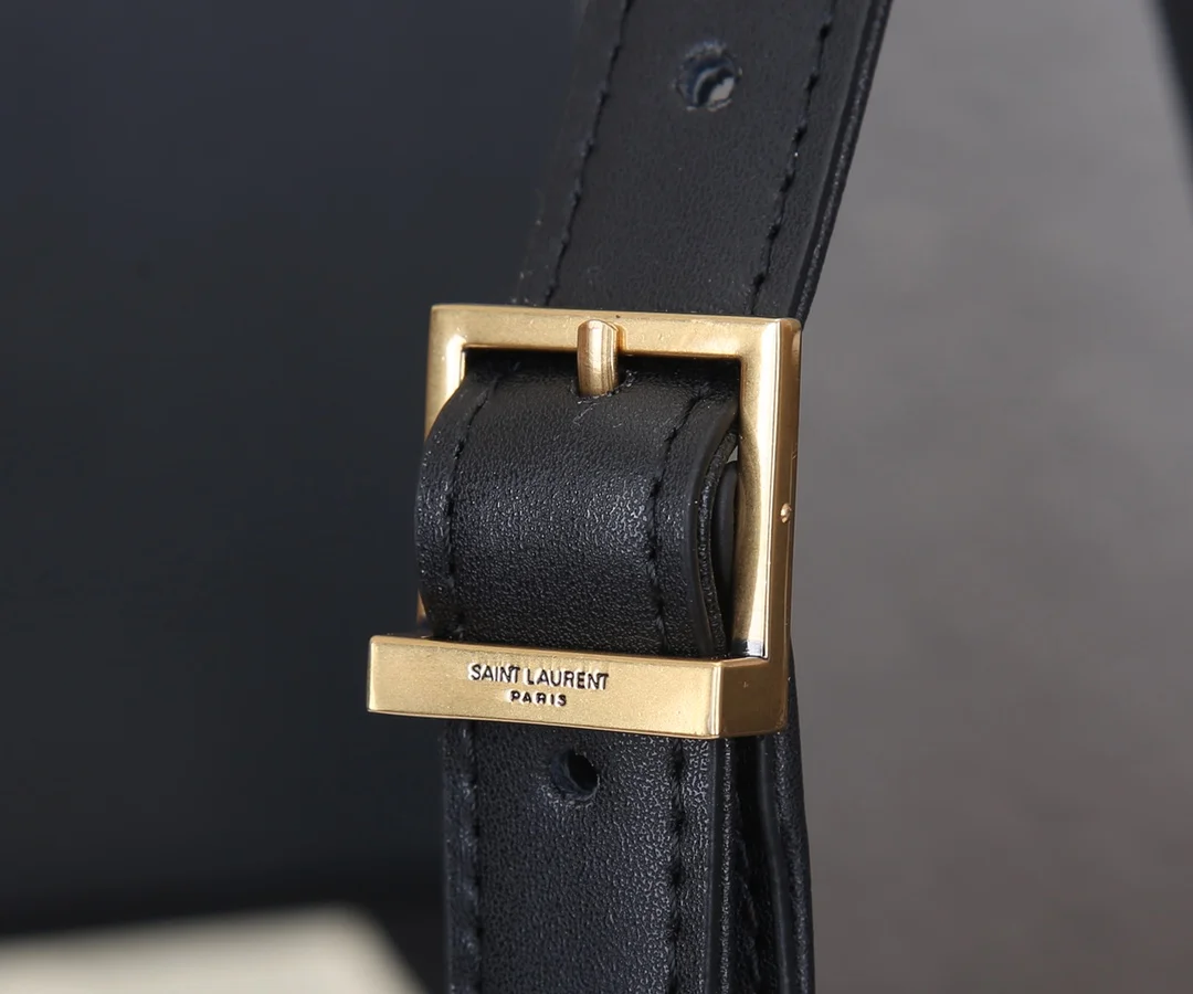 Saint Laurent Smooth Calfskin Le 5 A 7 Mini Hobo Black Bag product view 3