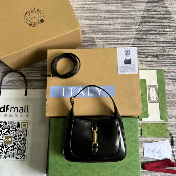 Gucci Jackie Mini 19 Shoulder Bag In Black Calfskin product view 1