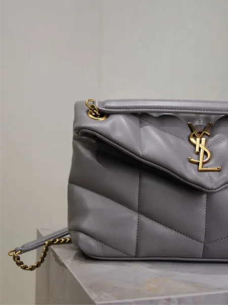 Saint Laurent 25S Loulou Puffer Medium 29 In Smoky Lavender Bag product view 3