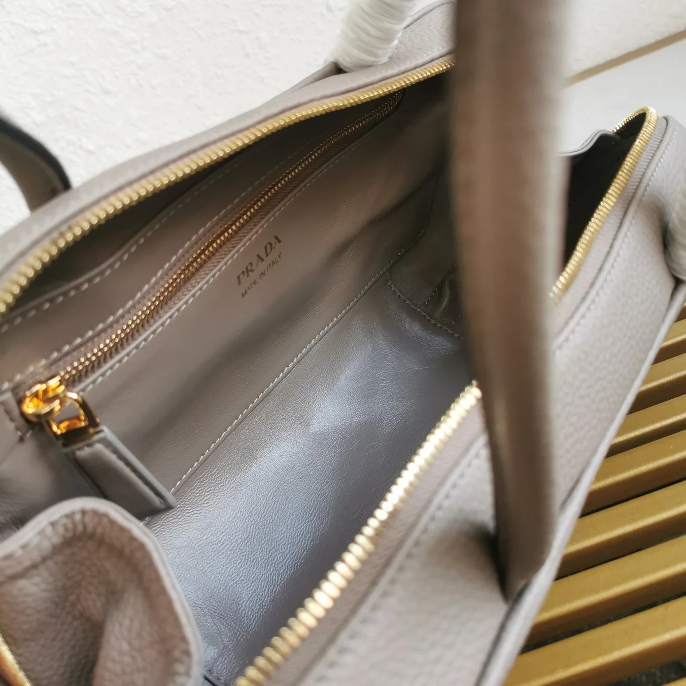 Prada Medium Leather Top-Handle Bag product view 5