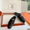 Hermès Women Black Leather Mules product view 4