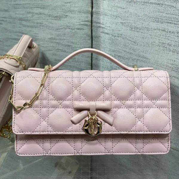 Dior My Dior Bag in Pink Cannage lambskin product view 1