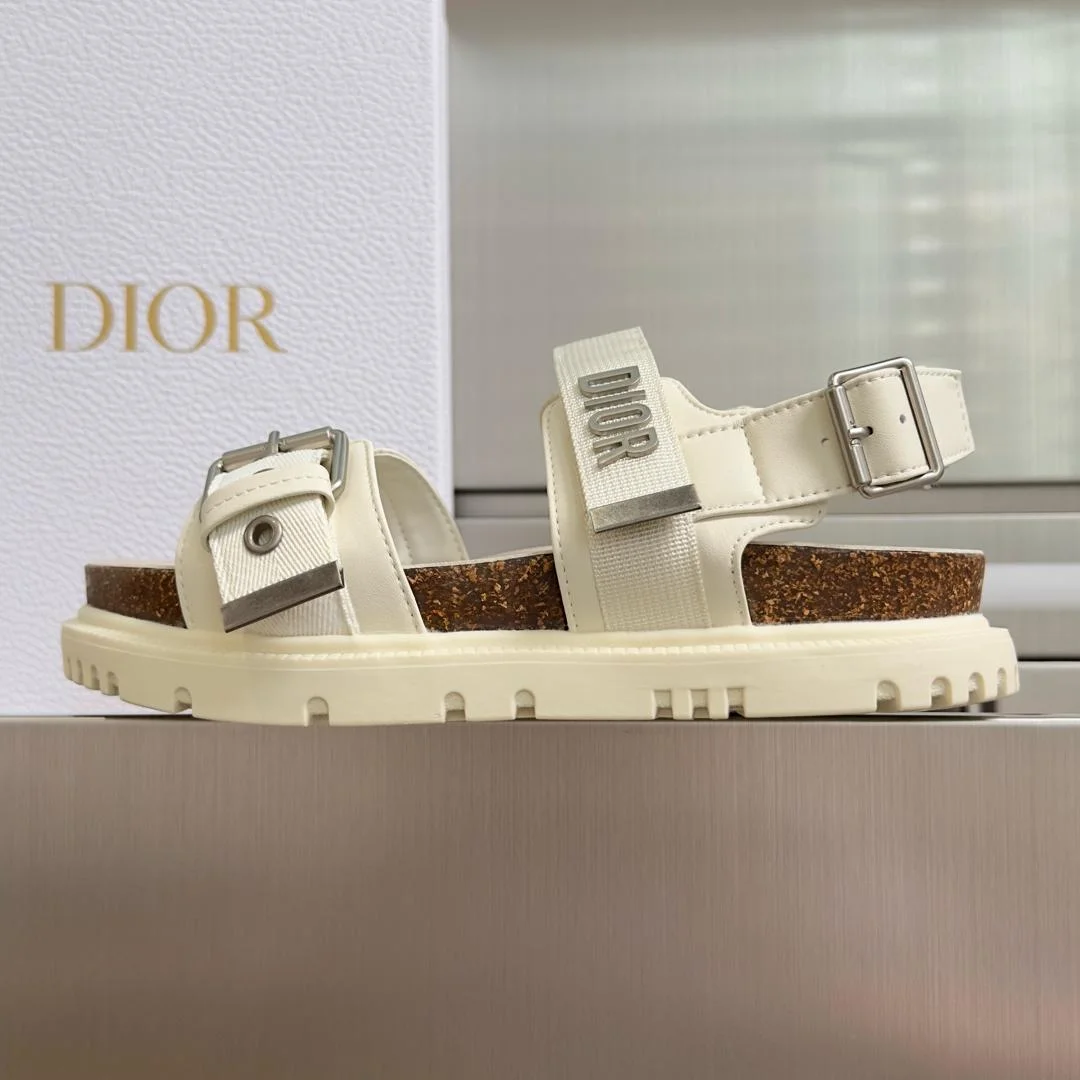Dior Act Model Sandal In White product view 3