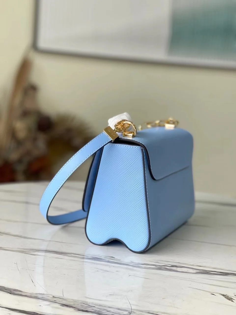 Louis Vuitton Twist Woman’s Blue Handbags 24 cm product view 8