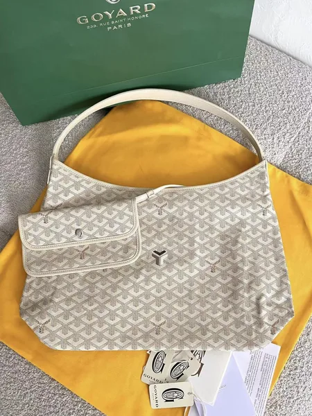 Goyard Goyardine Boheme Hobo White Bag product view 3