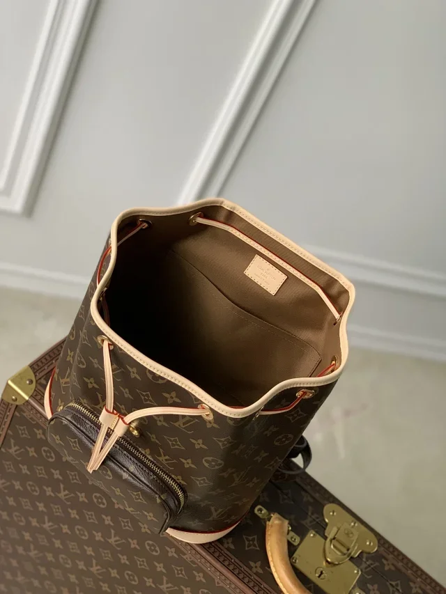 Louis Vuitton Montsouris PM backpack in Monogram coated canvas product view 9