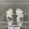 Hermès Women Light Gray Leather Sandals product view 2