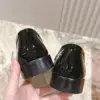 Louis Vuitton Women Black Patent Leather Loafers product view 6