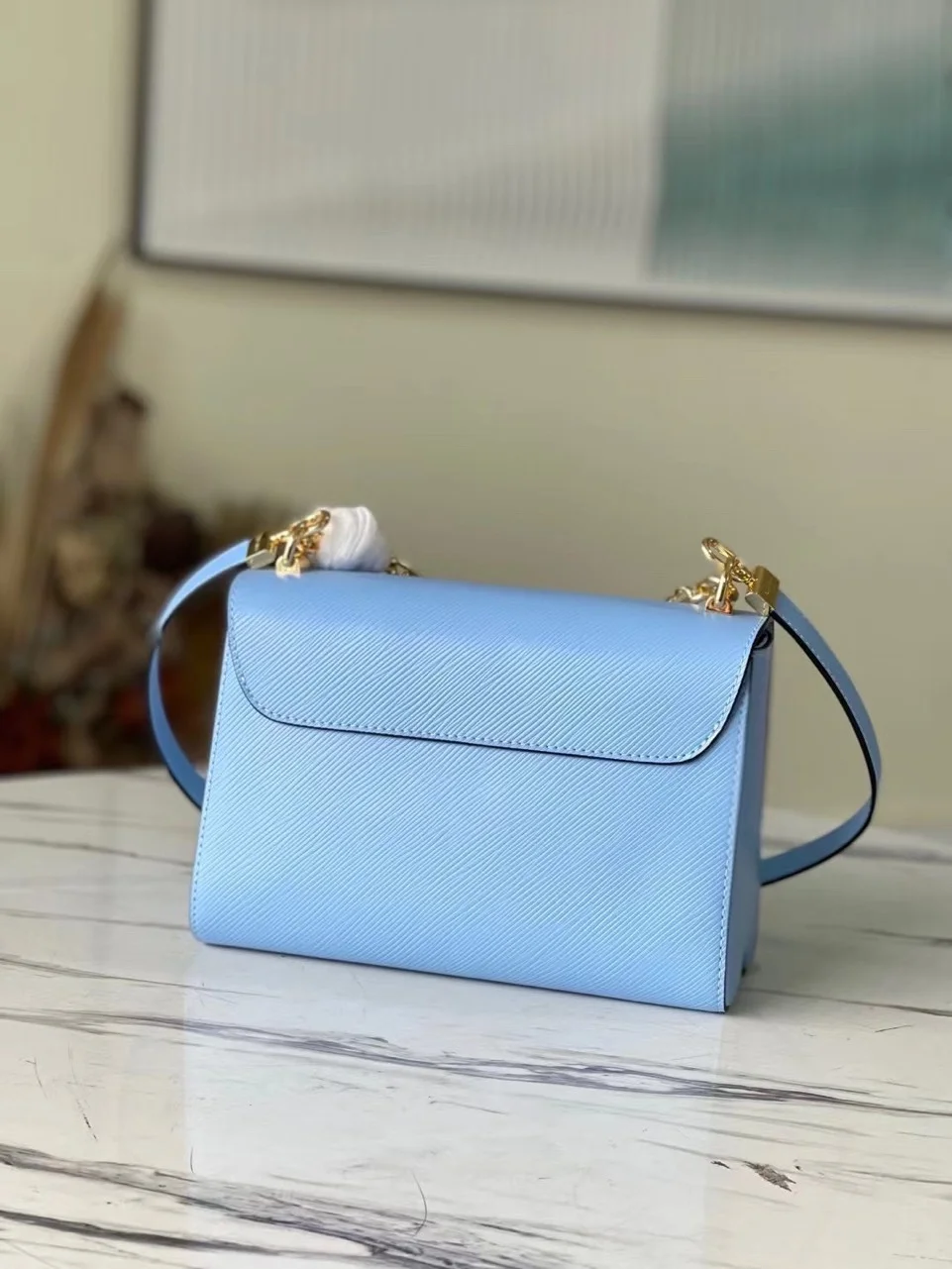 Louis Vuitton Twist Woman’s Blue Handbags 24 cm product view 9