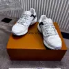Louis Vuitton Women White Mesh Leather Sneakers product view 1