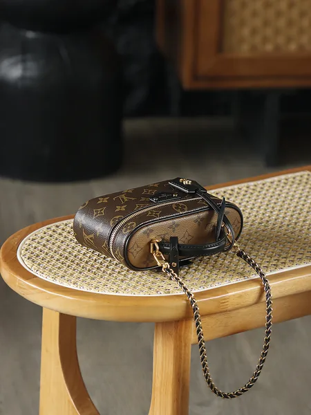 Louis Vuitton Vanity Chain Pouch in monogram coated canvas product view 4