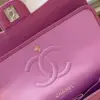 Chanel Classic Handbags Woman’s Purple Lock Silver 25 cm product view 6