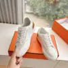 Hermès Women White Leather Sneakers product view 6
