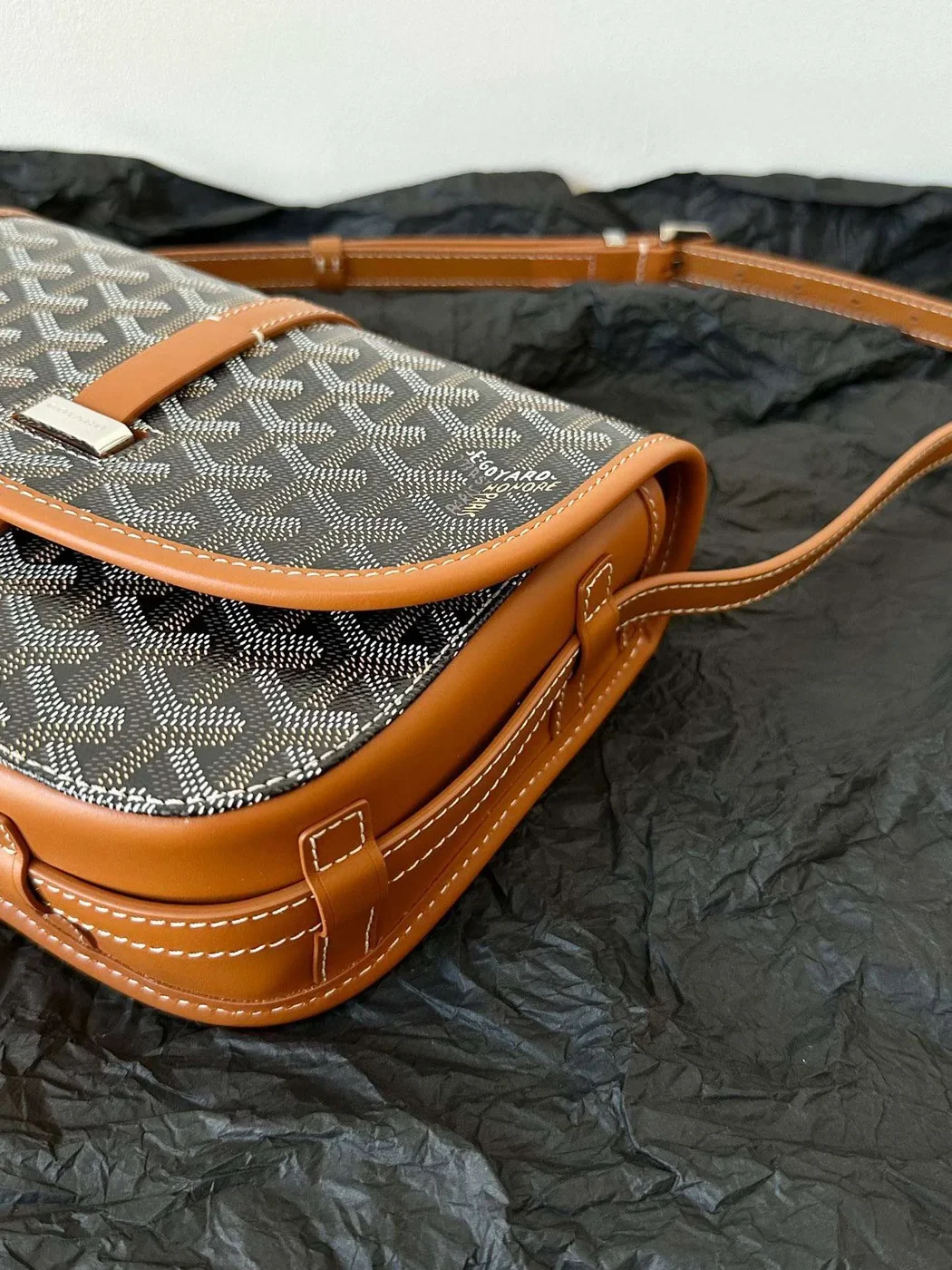Goyard Premium Women’s Handbag Orange Leather Pattern 22x16x7cm product view 6